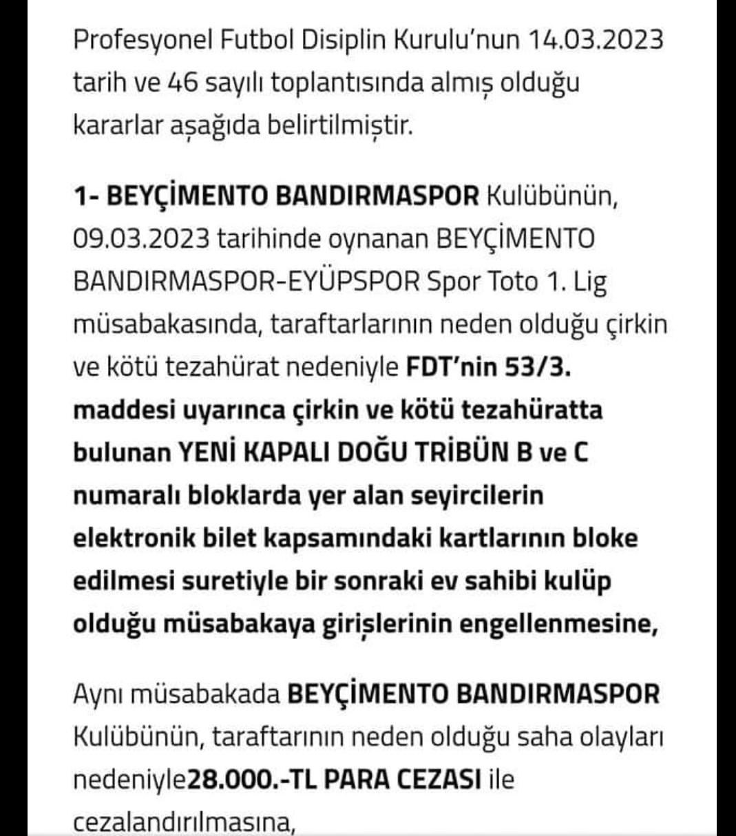 Bandırmaspor, Spor Toto 1.