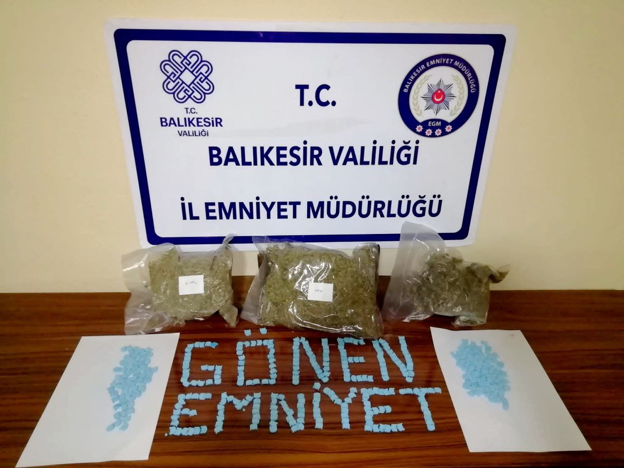 Balıkesir’in Gönen ilçesinde uyuşturucu