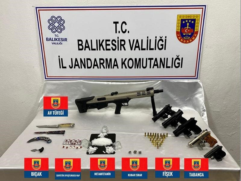 Balıkesir’in Bandırma ilçesinde uyuşturucu