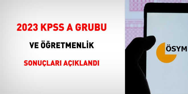 2023-KPSS A Grubu ve