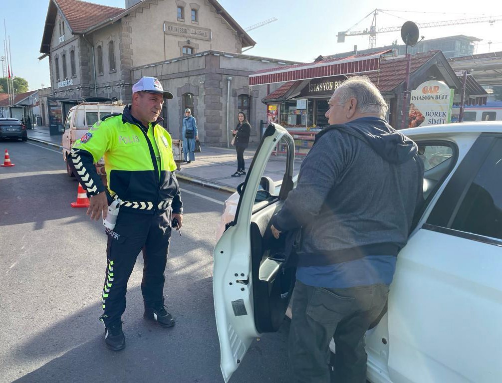 Balıkesir il merkezinde trafik ekiplerinin