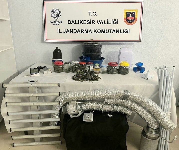 Balıkesir’in Gönen ilçesinde uyuşturucu