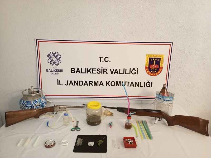 Balıkesir’in Gönen ilçesinde uyuşturucu