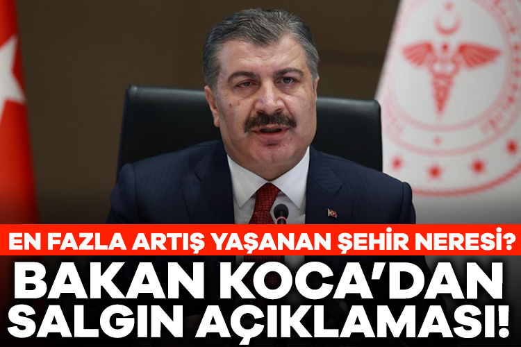 Sağlık Bakanı Fahrettin Koca, Kabine toplantısının ardından gazetecilere gündeme ilişkin