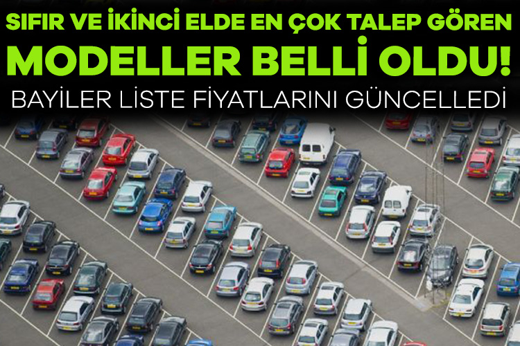 2023 yılının son 4 ayında sıfır ve ikinci elde görülen