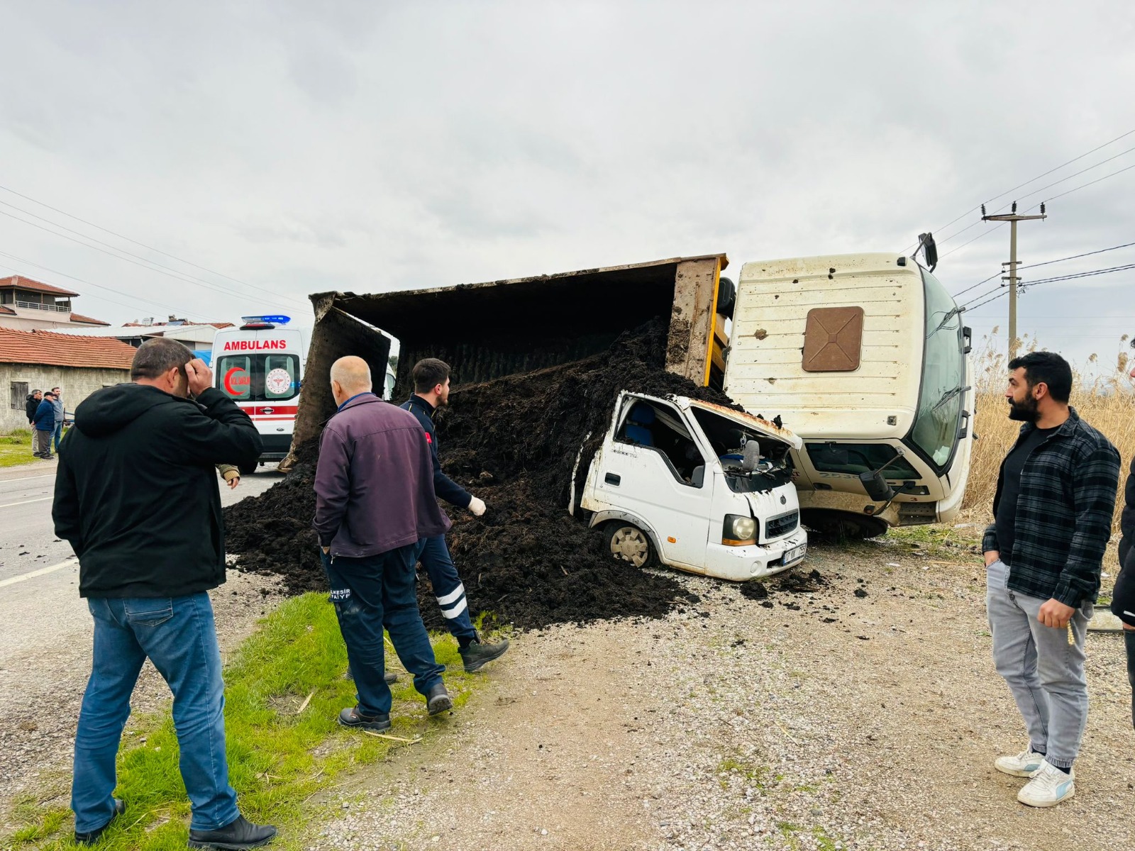 Balıkesir’in Gönen ilçesinde meydana gelen trafik kazasında 1 kişi yaralandı,