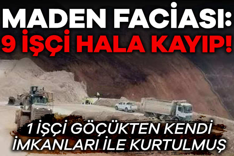 Erzincan’ın İliç ilçesindeki altın madeninin bulunduğu alanda meydana gelen toprak