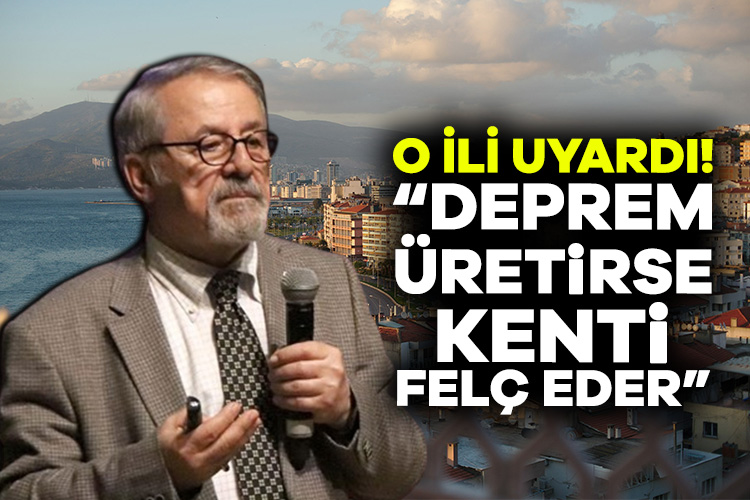 İzmir’de düzenlenen deprem konulu konferansa katılan Bilim Akademisi Üyesi Prof.