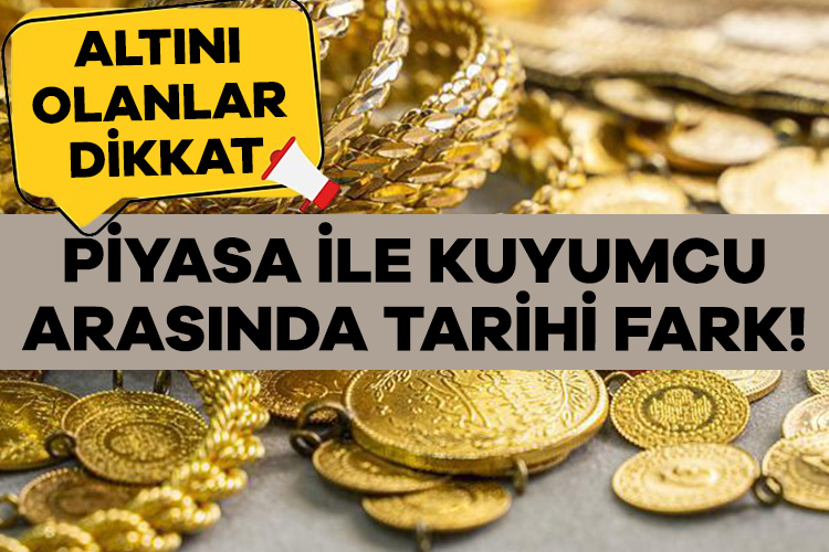 Birkaç hafta içerisinde gram altının serbest piyasa fiyatı ile Kapalıçarşı’da,