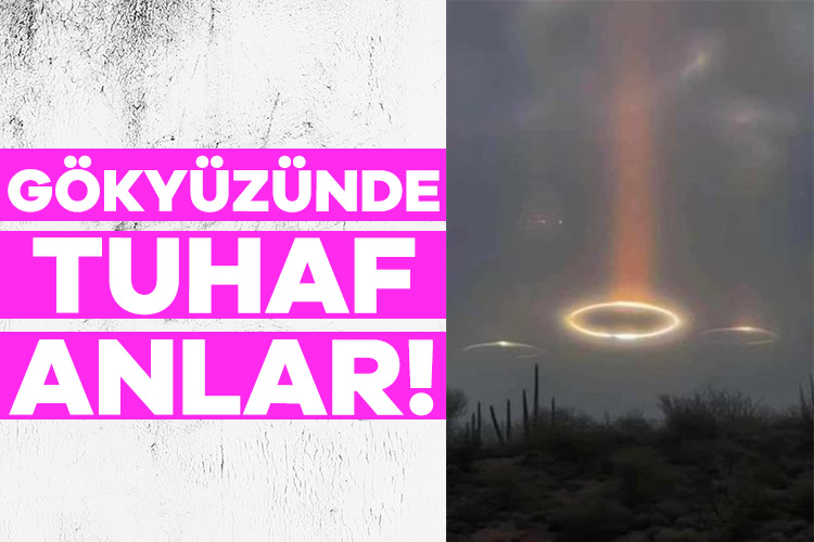 ABD’nin Arizona eyaletinde gökyüzünde tuhaf görüntüler görüldü. İhbar hattımıza gelen