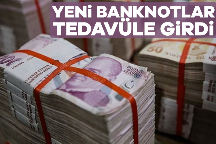 TCMB’nin duyurusuna göre, yeni 200 TL ve 50 TL’lik banknotlar