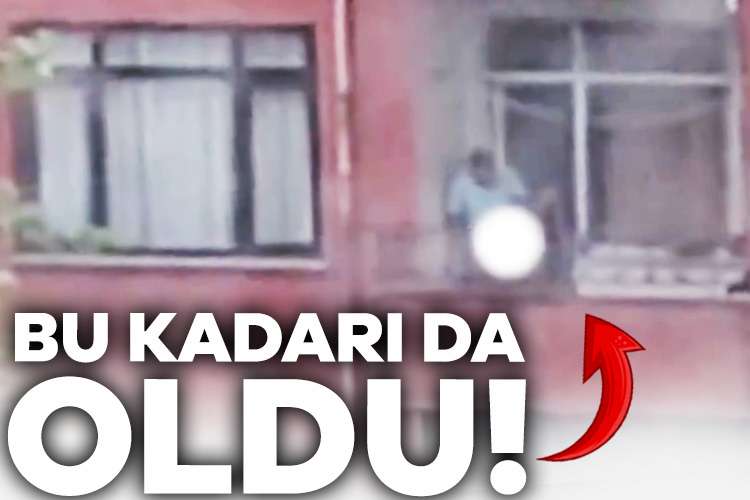 İstanbul’da bir kişi evinin balkonundaki direkle ilişkiye girmeye kalktı. O