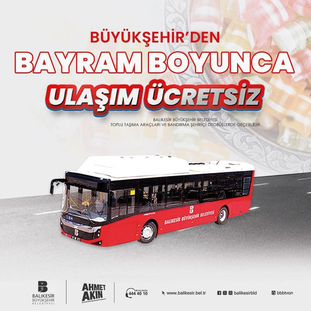 Balıkesir Büyükşehir Belediye Başkanı Ahmet Akın, Ramazan Bayramı süresince toplu