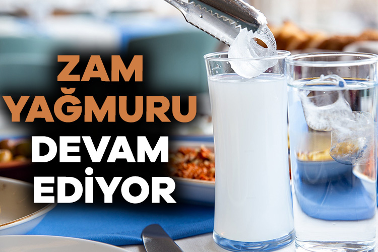 Alkollü içkilerdeki zam yağmuru durmadan devam ediyor. Son olarak, 2