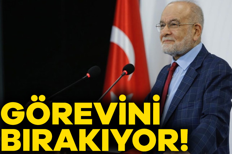 Saadet Partisi Genel Başkanı Temel Karamollaoğlu, görevini bırakacağını “Siyasetten tamamen