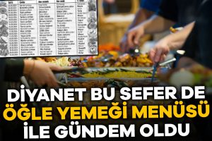 Diyanet İşleri Başkanlığı’nın (DİB) üst düzey yöneticileri için hazırlanan öğle