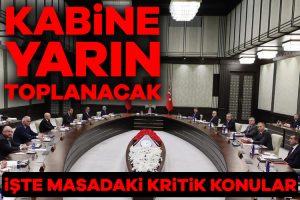 Cumhurbaşkanlığı Kabinesi salı günü toplanıyor