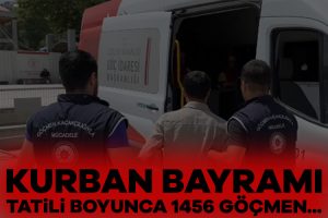 Kurban Bayramı tatili boyunca 1456 düzensiz göçmen yakalandı!