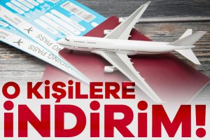 O kişilere uçak biletlerinde yüzde 50 indirim