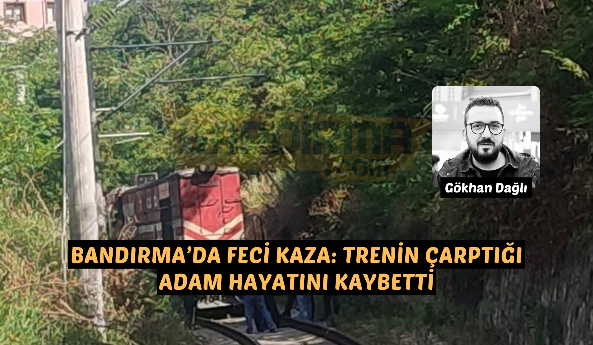 Balıkesir’in Bandırma ilçesinde tren