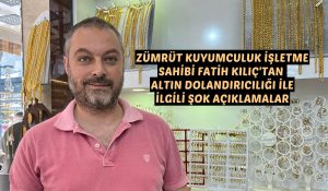 FATİH KILIÇ’TAN BANDIRMA’DA ALTIN DOLANDIRICILIĞI İLE İLGİLİ ŞOK AÇIKLAMALAR