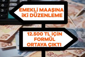 Emekliye zam düzenlemesinde tarih belli oldu: 12.500 TL için formül ortaya çıktı