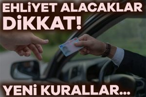 Ehliyet sınavında kural değişiklikleri!