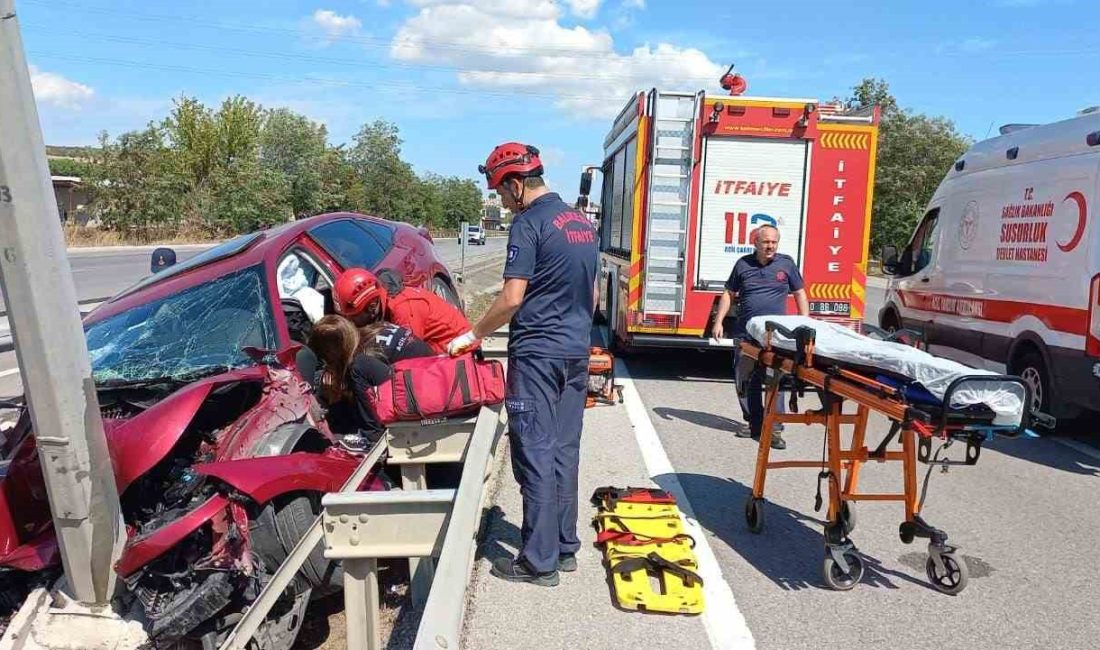 Balıkesir’in Susurluk ilçesinde otoyolda