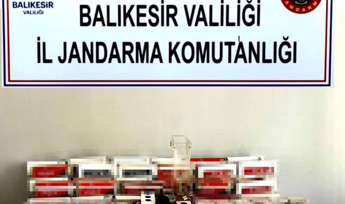 Balıkesir'in Edremit ilçesinde jandarma tarafından yapılan çalışmada 11 bin adet