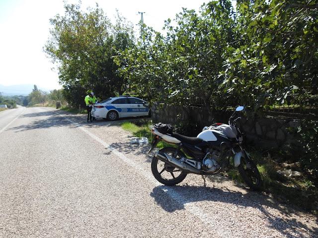 Ocaklar-Erdek yolunda motosikletin çarptığı