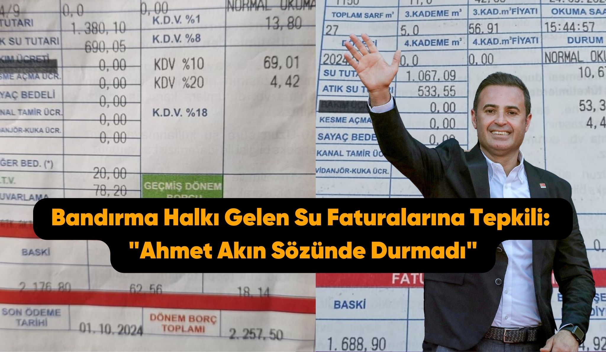 Bandırma Halkı Gelen Su Faturalarına Tepkili: “Ahmet Akın Sözünde Durmadı”