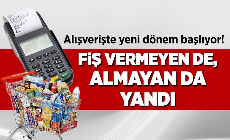 Yeni düzenlemeye göre, alışveriş sırasında fiş almayan tüketicilere 5 bin