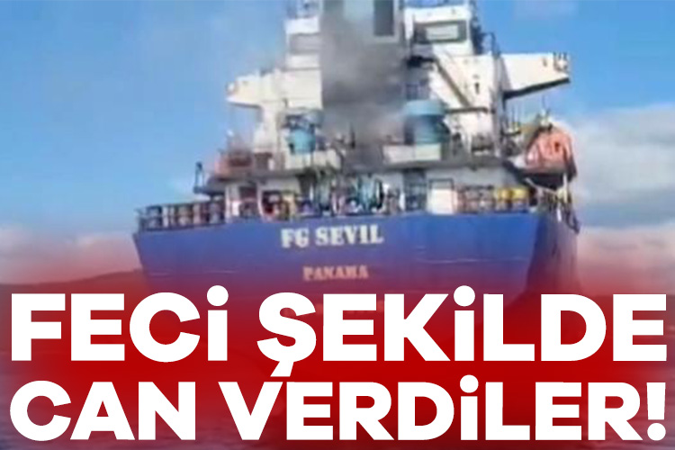 Marmara Denizi’nde gemide yangın! 2 işçi hayatını kaybetti