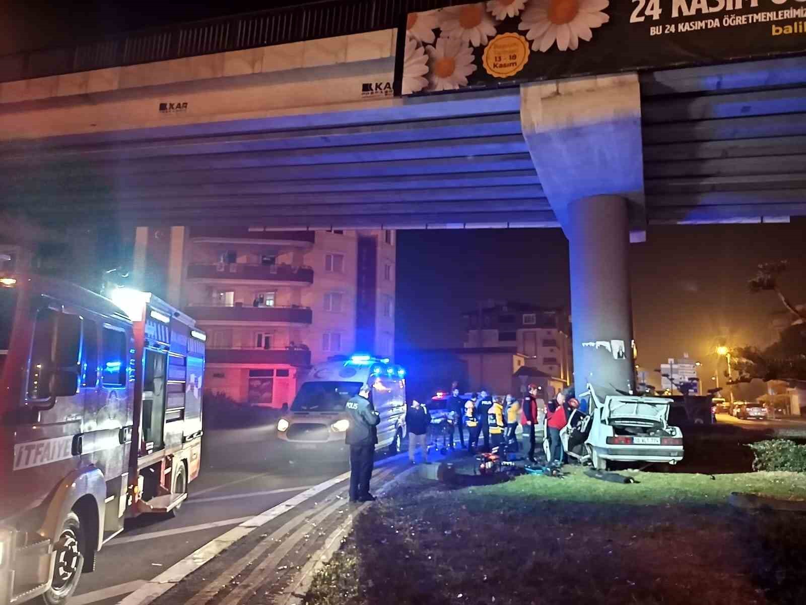 Balıkesir’de feci trafik kazası: 1 ölü