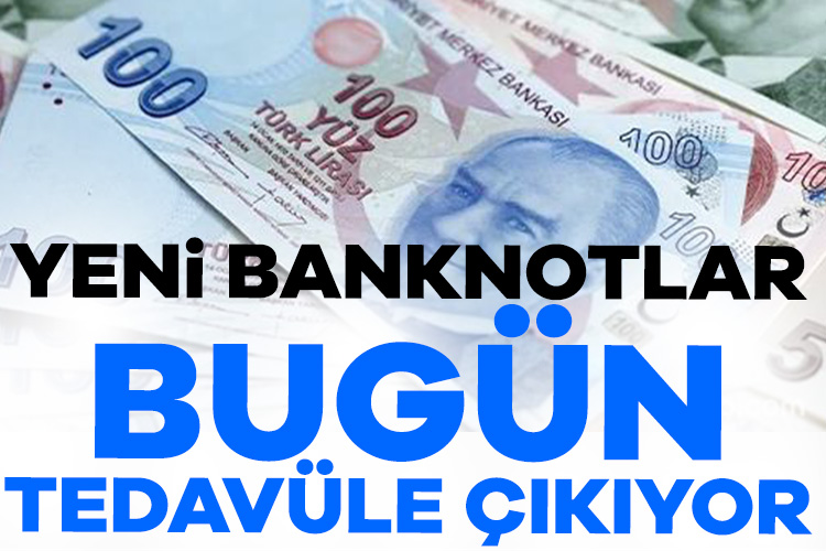 Yeni 5 ve 50 TL’lik banknotlar bugün tedavüle çıkıyor