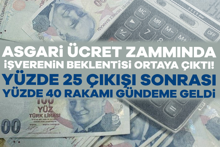 Asgari ücret zammı için