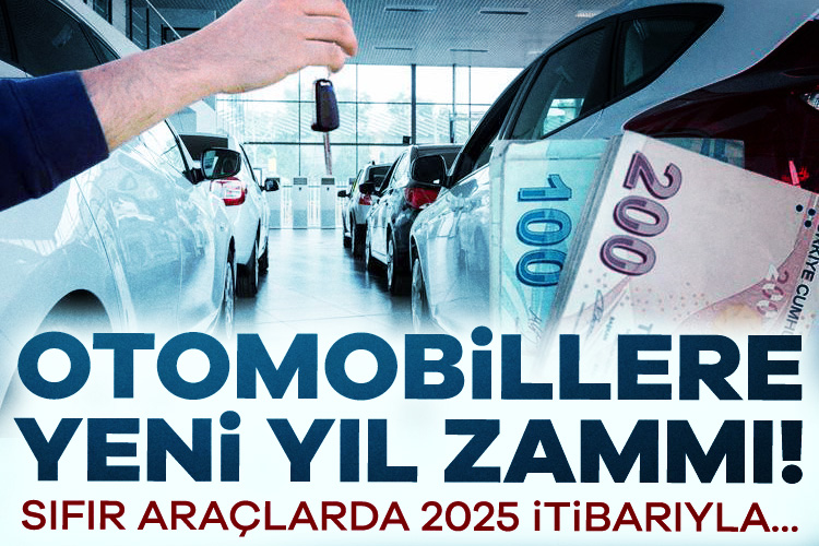 Sıfır otomobillere yeni yıl zammı geldi. 2024 model araçların fiyatı