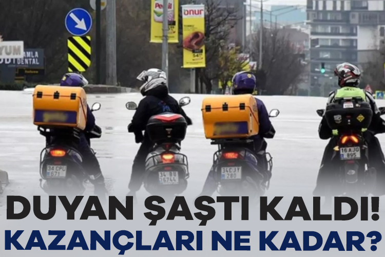 Moto kuryeler, günde 10-12 saat çalışarak aylık 120-150 bin lira