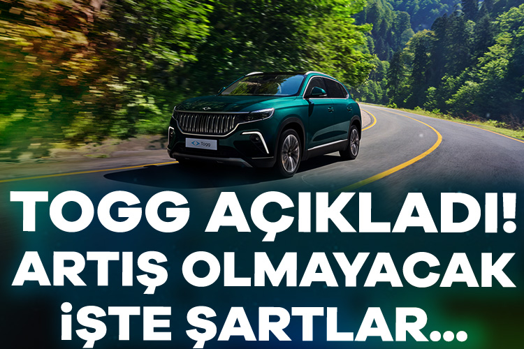 TOGG, yaptığı açıklamayla T10X'te fiyat artışına gitmeyeceğini açıkladı. Üstelik yüzde