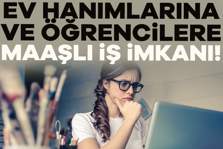 Ev hanımlarına ve üniversite öğrencilerine maaşlı iş imkanı geliyor. Hükümet