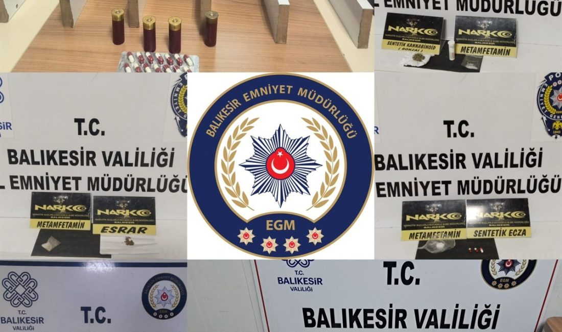 Balıkesir'de polis ekipleri tarafından aranan şahıslara yönelik yapılan denetimlerde çok