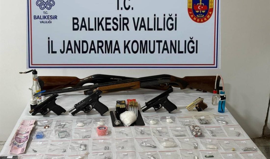  Balıkesir İl Jandarma Komutanlığı ekipleri, kaçakçılık ve organize suçlarla