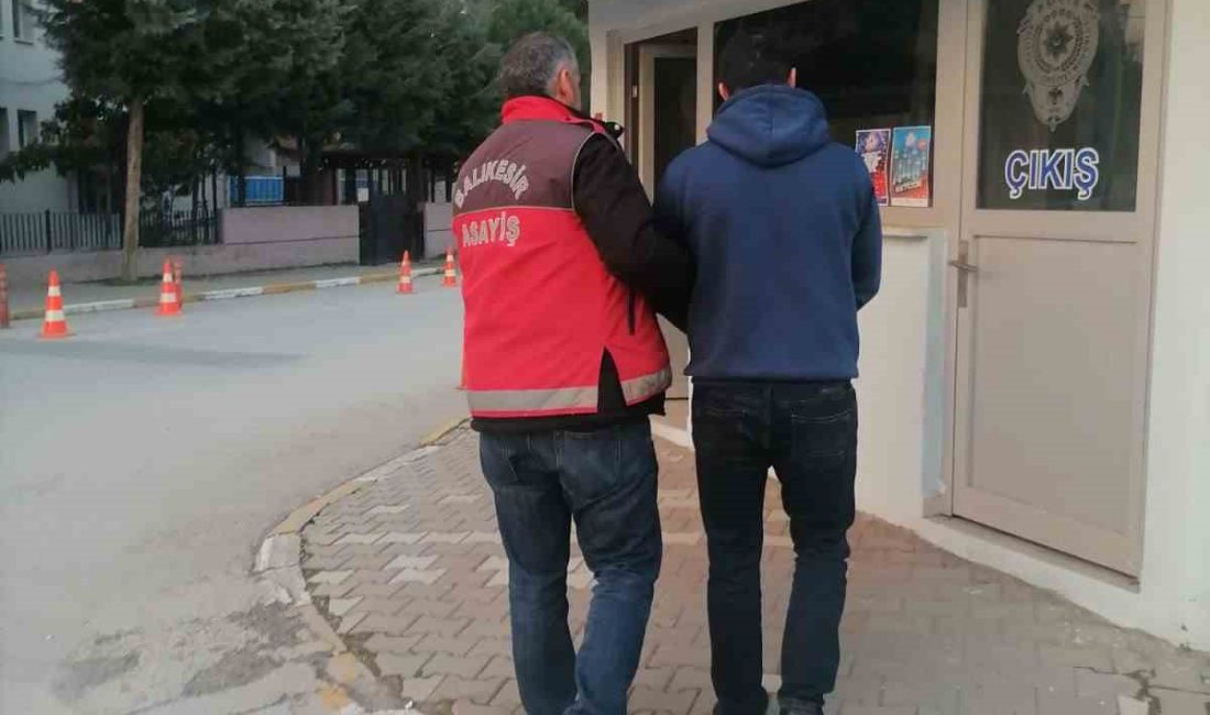 Balıkesir’de bulunduğu ceza evinden kaçan hükümlü, polis ekiplerinin başarılı çalışmaları