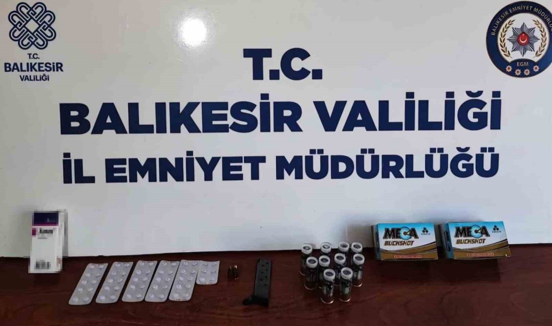 Balıkesir’in Bandırma ilçesinde 7 adrese yapılan asayiş operasyonlarında 5 şüpheli