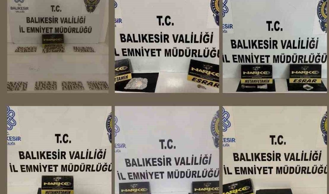 Balıkesir’de polis ekipleri il merkezinde gerçekleştirdikleri uyuşturucu operasyonunda 11 kişi