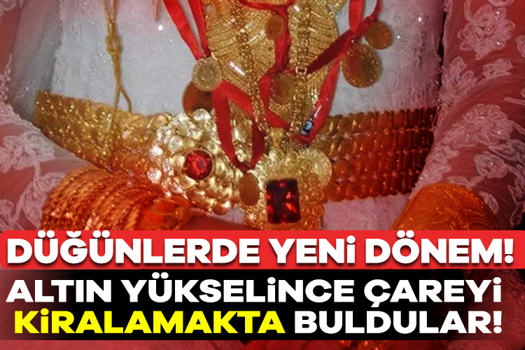 Altın fiyatlarının her geçen gün daha da yükselmesinin ardından düğün