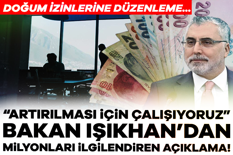 Çalışma ve Sosyal Güvenlik Bakanı Vedat Işıkhan, sürekli olarak doğum